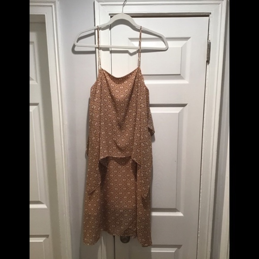 Theory Floral Print T-strap Party Dress Size M
